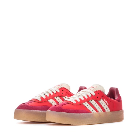 Adidas Originals NWT Sambae Samba Women’s Red Valentine’s Day Heart Sneakers 9 - Picture 1 of 6